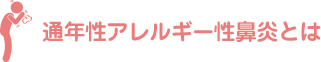 通年性アレルギー性鼻炎とは